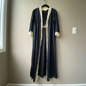 Vintage Montgomery Ward Peignoir and Slip Style Night Dress SZ S